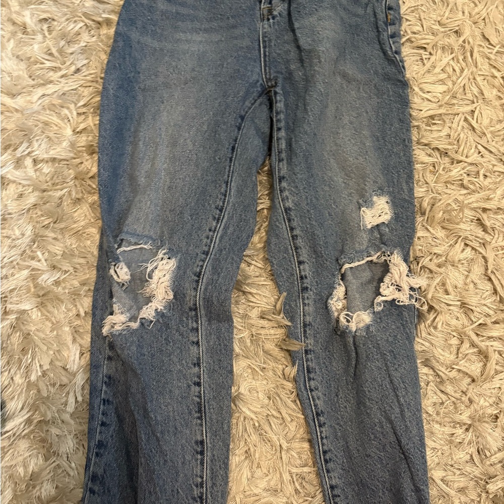 PacSun Blue Distressed Boyfriend Jeans